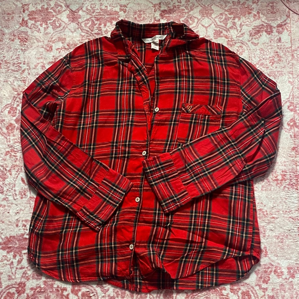 Victoria's Secret Plaid Pajama Top